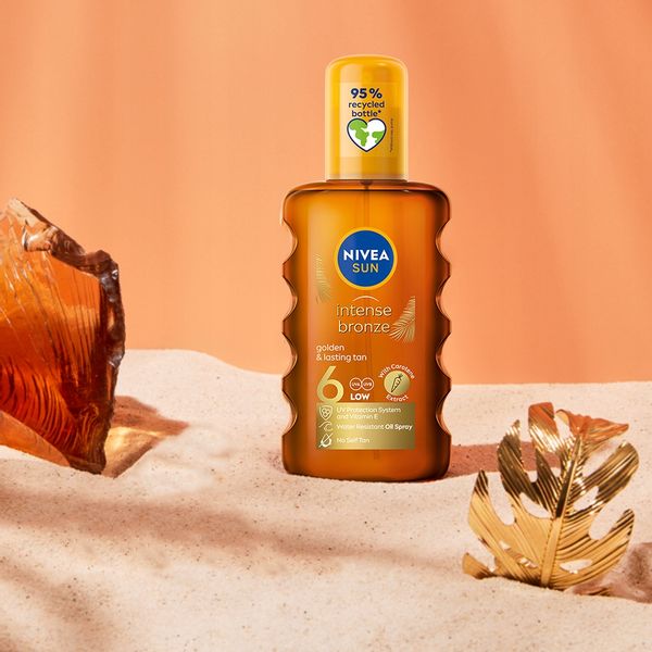 Nivea Intense Bronze SPF6 Karotenowy Olejek Do Opalania W Spray'u zdjęcie 3