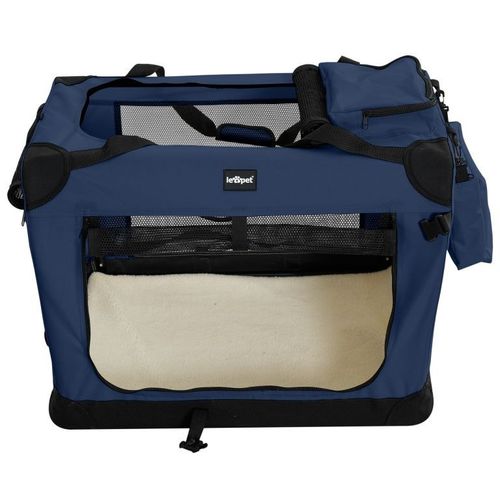 Leopet Box transportowy dla psów XL, niebieski na Arena.pl