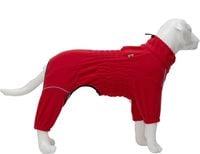Kurtka Zimowa dla Psa Ubranko Polarowe 4 Nogawki Ciepła Czerwona 4XL