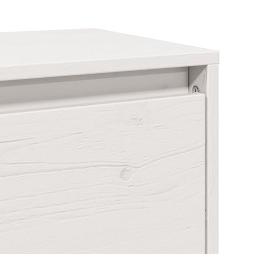 Szafki ścienne, 2 szt., białe, 45x30x35 cm, lite drewno sosnowe na Arena.pl