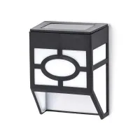 Lampa ścienna solarna LED czarna 2700K do przytulnego oświetlenia