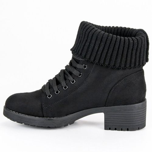 Sznurowane czarne botki r.39 na Arena.pl
