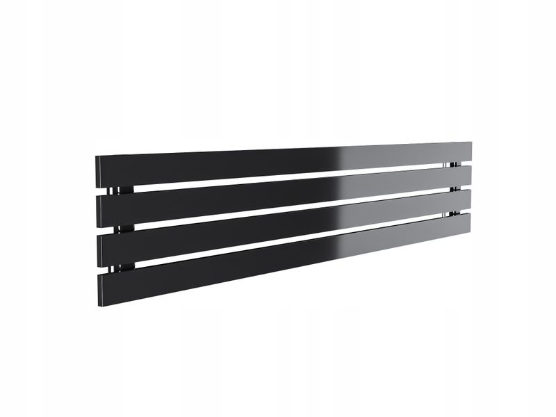Grzejnik pokojowy poziomy BELLOSLIM 30x140 czarnyP zdjęcie 2