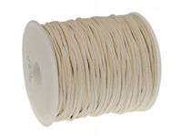 SZNUREK bawełniany woskowany 2mm ecru 50m