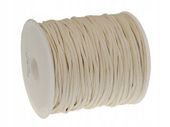 SZNUREK bawełniany woskowany 2mm ecru 50m