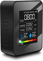 CZUJNIK CO2 I GAZU WYKRYWACZ JAKOŚCI POWIETRZA CO2 PPM WILGOTNOŚCI TEMP 5W1
