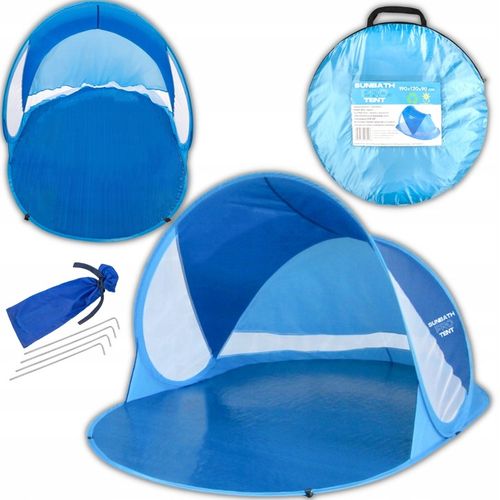 Namiot Plażowy Samorozkładający Parawan XXL dzieci ochrona UV POP-UP na Arena.pl