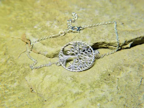 KOMPLET DRZEWO ŻYCIA DRZEWKO SZCZĘŚCIA srebro 925 na Arena.pl