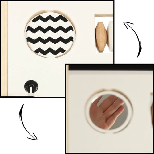 Pchacz drewniany chodzik edukacyjny z sorterem na Arena.pl