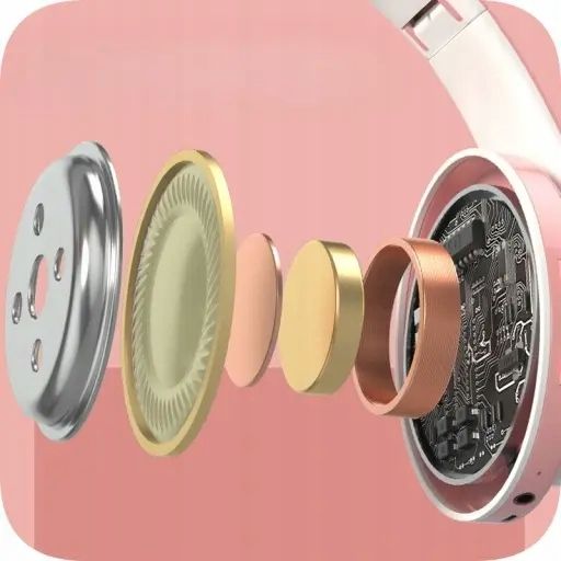 Słuchawki Kotki dla dzieci Bluetooth LED RGB Różowe Kocie Uszy zdjęcie 10