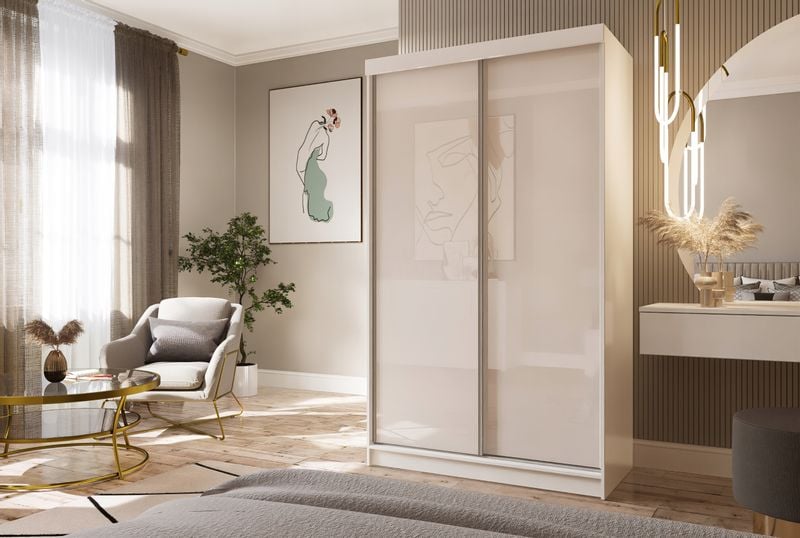 Szafa Przesuwna PARIS 125 Połysk zdjęcie 7