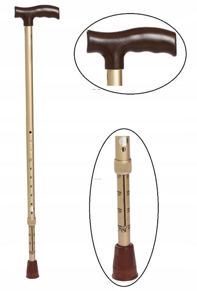 Laska inwalidzka ortopedyczna aluminium regulowana zdjęcie 1