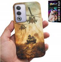 ETUI DO OPPO A80 5G - HELIKOPTER WOJSKOWY CZOŁG MILITARIA CASE
