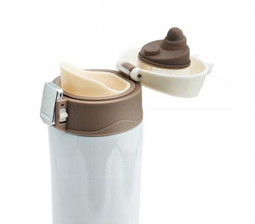 KUBEK TERMICZNY TERMOS na herbatę kawę z ustnikiem BLOKADA PRÓŻNIOWY STAL na Arena.pl