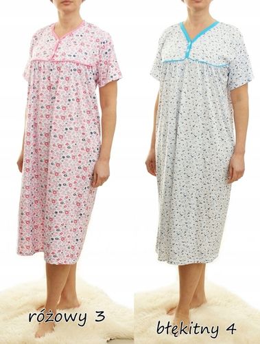 Koszula nocna wygodna PIŻAMA bawełna ELA MEGA PLUS SIZE na Arena.pl