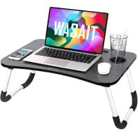 Składany stolik pod laptopa do łóżka podstawka — Czarny