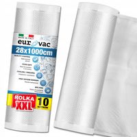 FOLIA MOLETOWANA do ZGRZEWARKI próżniowej RĘKAW 28cm ROLKA XXL 10m 28x1000