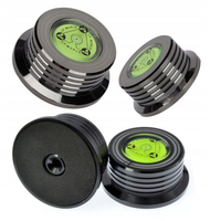 Docisk płyt winylowych gramofonowy stabilizator winyli aluminiowy CZARNY