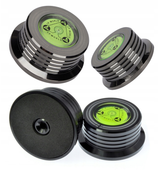 Docisk płyt winylowych gramofonowy stabilizator winyli aluminiowy CZARNY