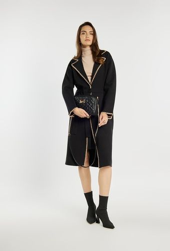 Pikowana Torebka Na Ramię Listonoszka Monnari Z Łańcuszkiem Logo Czarna na Arena.pl