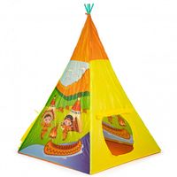 NAMIOT TIPI DZIECIĘCY INDIAŃSKI 100X100X135 CM Z POLIESTRU