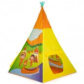 NAMIOT TIPI DZIECIĘCY INDIAŃSKI 100X100X135 CM Z POLIESTRU