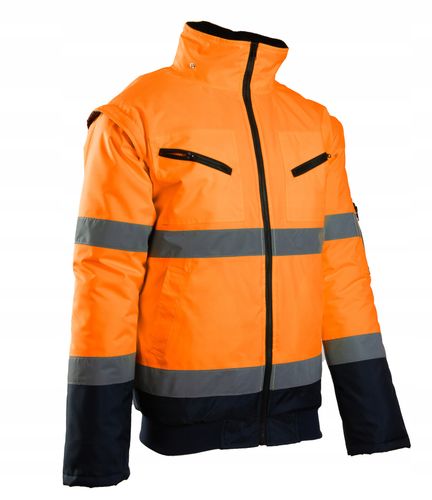 Kurtka robocza odblask BOMBER 2w1 orange L na Arena.pl