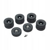 10 szt. opon gumowych o wysokiej odporności na zużycie 1/16 RC piasta koła