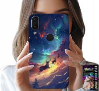 ETUI DO HUAWEI P SMART 2019 - RENIFEREK SŁODKI RENIFER ŚWIĄTECZNY WZÓR