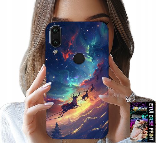 ETUI DO HUAWEI P SMART 2019 - RENIFEREK SŁODKI RENIFER ŚWIĄTECZNY WZÓR na Arena.pl