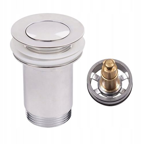 Korek Umywalkowy Klik Klak Chrom Mosiężny bez przelewu JANO S2182 na Arena.pl