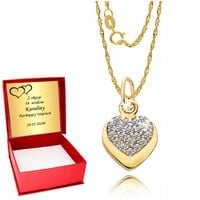 Złoty Łańcuszek 333 Serce Serduszko Grawer