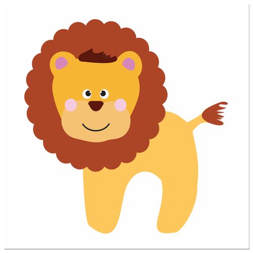 Foto Obraz 40X40 Lew na Arena.pl