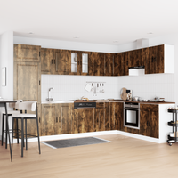 Szafka pod zlew Porto 2 pcs Brązowy 80 x 46 x 84.5 cm