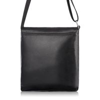 listonoszka męska ze skóry naturalnej brodrene g-03 czarna