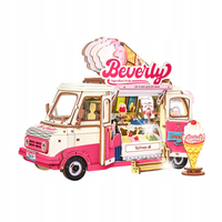 Robotime Rolife Beverly's Ice Cream Truck 3D Drewniana łamigłówka TGS06