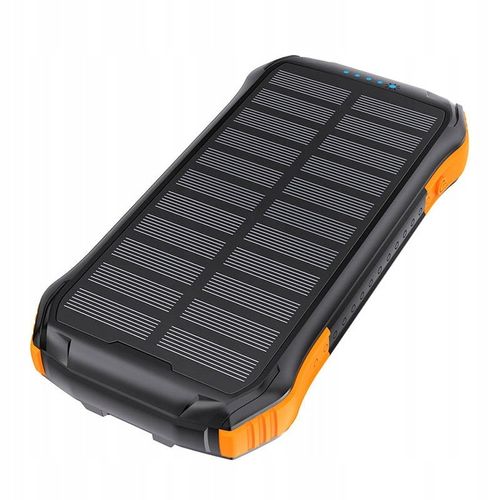 CHOETECH SZYBKI SOLARNY POWERBANK 2X USB POJEMNOŚĆ 10000 MAH QI 5W LATARKA na Arena.pl
