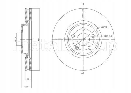 TARCZA HAM PRZOD 316X32 V METELLI na Arena.pl