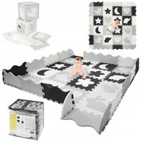 DUŻA MATA PIANKOWA PUZZLE EDUKACYJNE DLA DZIECI GRUBA SKŁADANA KOJEC 16 szt