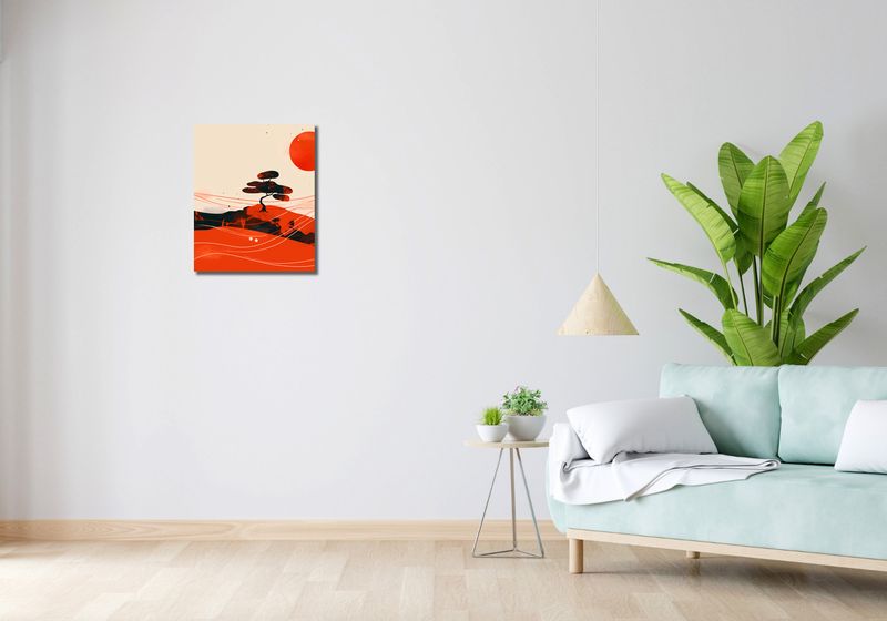 Obraz 40x50cm Czerwone Pustynne Pejzaże zdjęcie 2