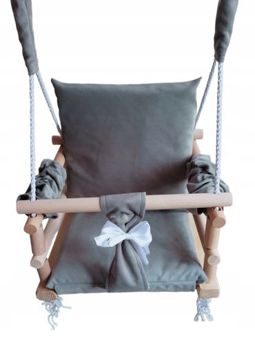 HUŚTAWKA 3w1 DLA DZIECI SZARY DOM OGRÓD POKOJOWA na Arena.pl