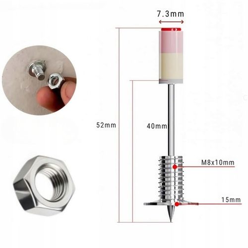 100x Gwoździe do pistoletu do betonu metalu drewna gwoździarki Gwint na Arena.pl