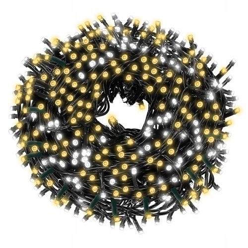 LAMPKI CHOINKOWE 300 LED ZEWNĘTRZNE 17,5m ŚWIATEŁKA FLASH NA PRĄD BIAŁE na Arena.pl