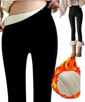 Legginsy damskie Ocieplane ZIMOWE THERMO CIEPŁE GRUBE CZARNE XL/XXL