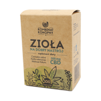 Zioła na dobry nastrój - Kombinat Konopny -  100 kapsułek, 500mg CBD