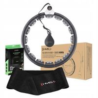 Hula hop z wypustkami HMS 45 cm czarny