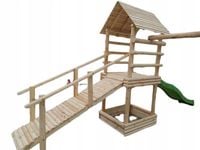 Plac Zabaw Domek Hustawka Piaskownica