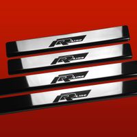 Listwa progowa VOLKSWAGEN PASSAT B8 RLINE Stal nierdzewna 304 połysk z czar