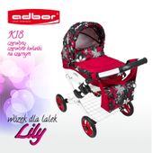 WOZEK DLA LALEK LOLA K18 + TOREBKA DeLuXe
