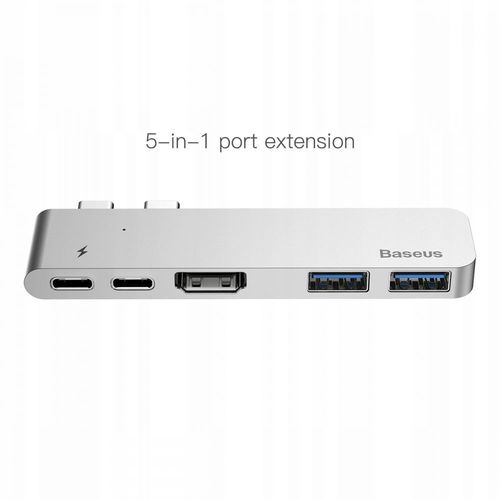 BASEUS B0G ADAPTER TYPE-C TO MULTI PORT 5IN1 SPACE GRAY na Arena.pl